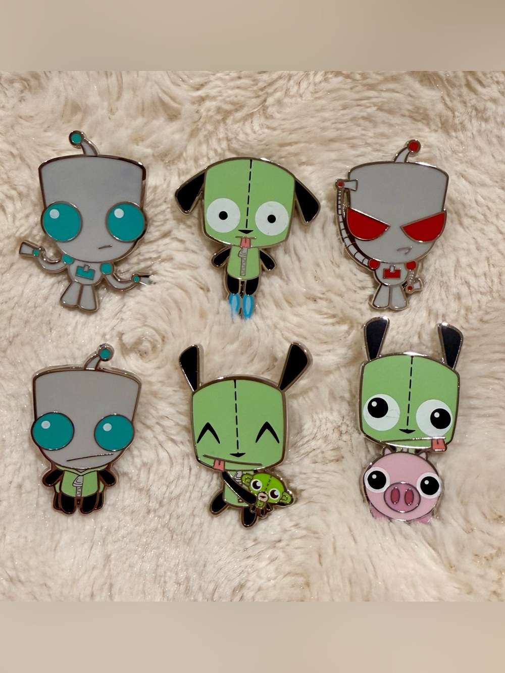 Full set Invader Zim GIR Blind Box Enamel Pin Hot Topic Exclusive